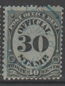 U.S. Scott #O50 & O55 Official Stamp - Blue Town Cancel - Used Set of 2