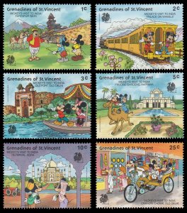 GRENADINES OF ST. VINCENT. DISNEY STAMP SET. MICKEY'S VISIT TO INDIA.. # 2