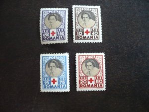 Stamps - Romania - Scott# B247-B250 - Mint Hinged Set of 4 Stamps