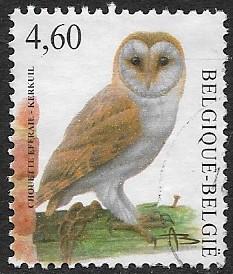 Belgium - 2411 - Birds - Barn Owl - used