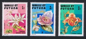 1982 Wallis and Futuna 411-413 Flowers