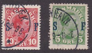 Denmark # M1-2, Military Stamps, Used, 1/2 Cat.
