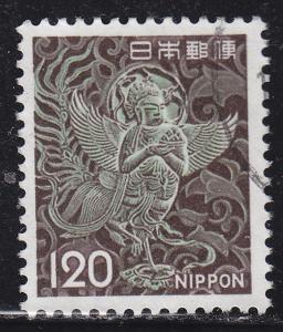 Japan 1079 Used 1972 Mythical Winged Woman, Chusonji