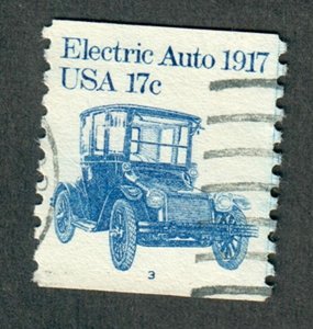 US #1906 Electric Auto Used PNC Single plate #3