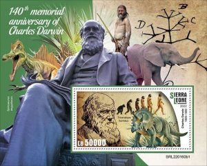 Sierra Leone - 2022 Charles Darwin Anniv. - Stamp Souvenir Sheet - SRL220160b1