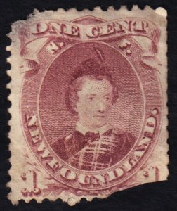 Newfoundland Scott 32A (1871) Used P, CV $75.00 C