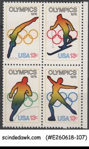 UNITED STATES - 1976 OLYMPIC GAMES SE-TENANT 4V MNH