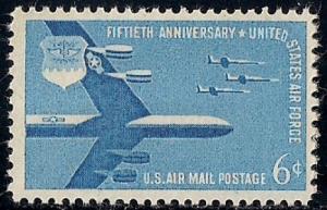 C49 6 cents Air Force Stamp mint OG NH VF