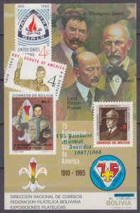 1985 Bolivia B145b Scouts