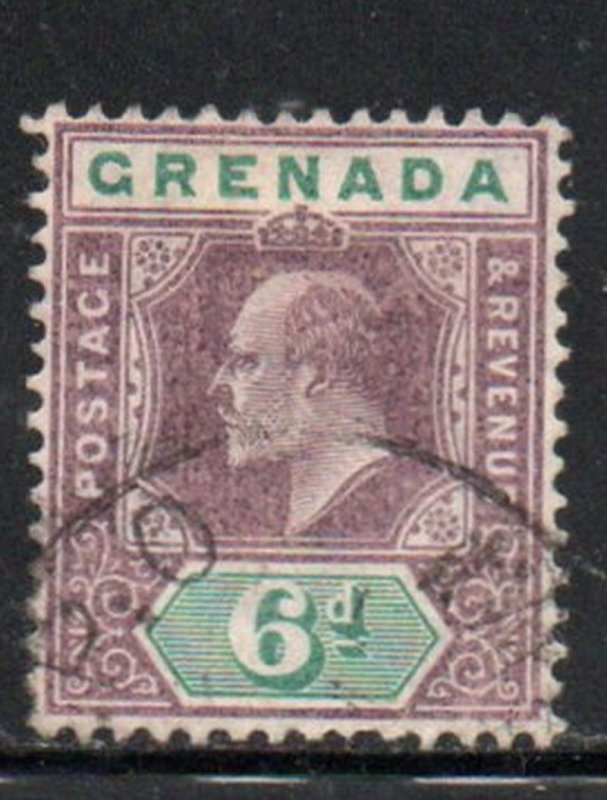 Grenada Sc 63 1904 violet & green Edward VII stamp used