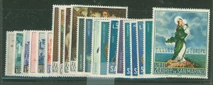 San Marino #633-53  Single (Complete Set)