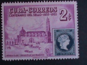 ​CUBA -1955-SC#539 CENTENARY OF CUBA 1ST STAMP  MNH-VF WE SHIP TO WORLD WIDE