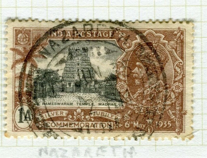 INDIA; POSTMARK fine used cancel on GV issue, Nazareth 