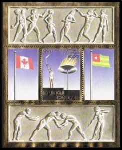 Togo 923F,MNH.Michel 1143 Bl.100A. Olympics Montreal-1976.Torch.