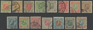 Iceland 71-85 used complete set (2207 214)