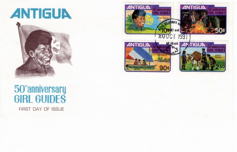 Antigua 1981 Sc 628-31 Commemorative Perforate FDC