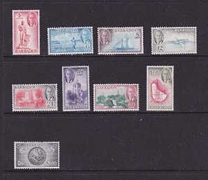 Barbados 1950 Sc 219-227 MH
