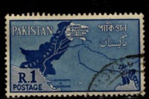 Pakistan - #111 Map of Disputed Areas - Used