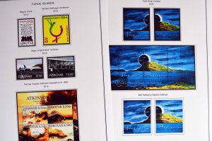 COLOR PRINTED FAROE ISLANDS 2011-2020 STAMP ALBUM PAGES (38 illustrated pages)