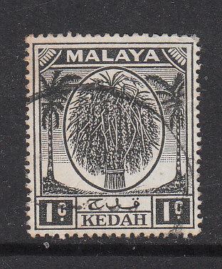 Malaya Kedah 1950 Sc 61 1c Used