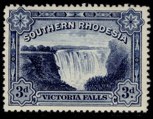 SOUTHERN RHODESIA GV SG30, 3d deep ultramarine, NH MINT. Cat £15. 