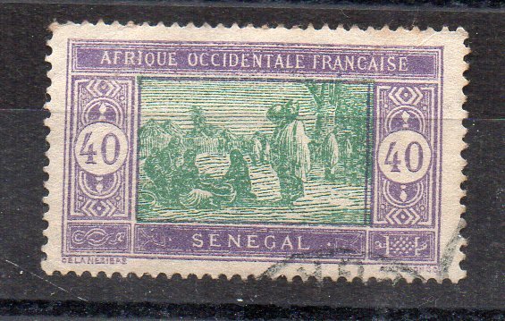 SENEGAL - FRENCH COLONIAL - 40 - 1914 - LOCAL MARKET - Used -