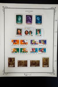 Aitutaki 1960s to 1980s Stamp Collection