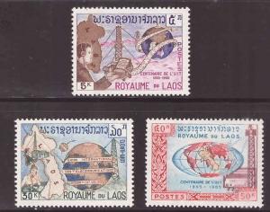 LAOS Scott 109-111 MH*  stamp set