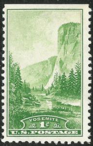 Scott 740  1¢ Yosemite Farley SE, MNH