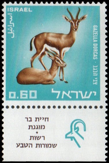 Israel 360 - Mint-NH - 60a Dorcas Gazelle (1967) (cv $0.55)