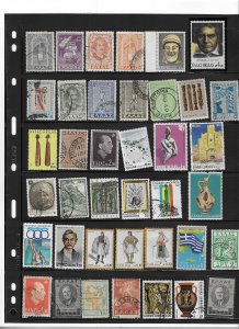 GREECE COLLECTION ON STOCK SHEET, MINT/USED