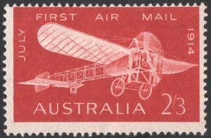 Australia SC#383 2'3s Bleriot XI Aircraft (1964) MHR