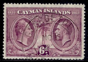 CAYMAN ISLANDS GV SG91, 6d purple, VERY FINE USED. Cat £25. CDS