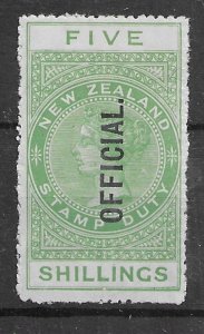 NZ 1913 2s Postage-Fiscal Official. MH.