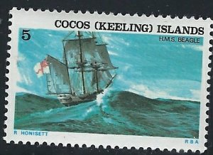 Cocos Is 22 MNH 1976 Ship (fe9745)