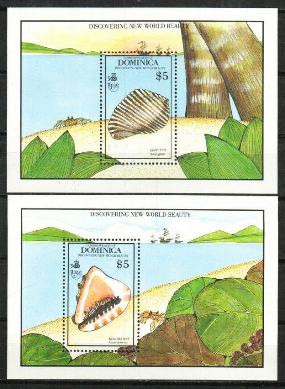 Dominica Stamp 1259-1260  - Sea Shells