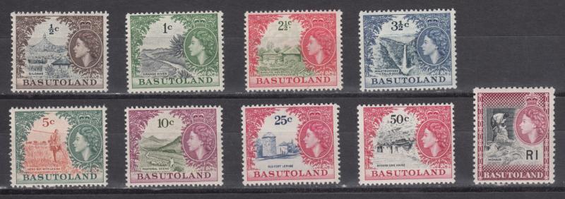 Basutoland   #72-82   (less 74,79 )  mnh    cat $83.40