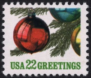 SC#2368 22¢ Christmas Ornaments (1987) MNH