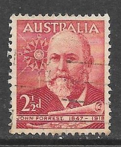 Australia 227: 2.5d John Forrest (1847-1918), used, F-VF