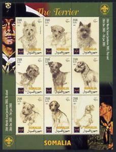 Somalia 2002 Dogs - The Terrier (With Scout Jamboree impr...