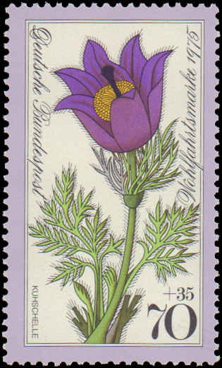 Germany #B521-B524, Complete Set(4), 1975, Flowers, Never Hinged