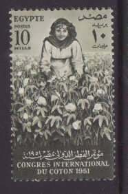 Egypt-Sc#290- id8-unused og NH set-Cotton-1951-