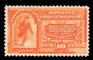 MOMEN: US STAMPS #E3 DELIVERY MINT OG VVVLH PFC PSE GRADED CERT XF-90 LOT #83354