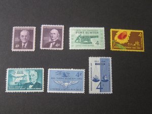 United States 1960 Sc 1172,77,79,83-86 MNH