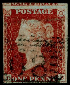 SG8, 1d red-brown, USED. Cat £35. 