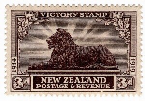 (I.B) New Zealand Postal : Victory 3d (SG 66a)