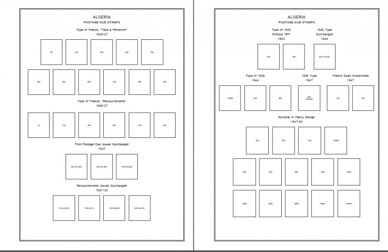 ALGERIA STAMP ALBUM PAGES 1924-2011 (165 PDF digital pages)