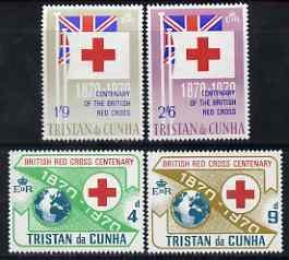 TRISTAN DA CUNHA - 1970 - British Red Cross Cent - Perf 4v Set-Mint Never Hinged