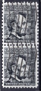 USA; 1965: Sc. # 1282: Used Single Se-Tenant Stamps