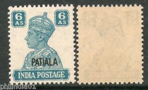 India PATIALA State 6As KG VI Postage SG113 Cat £5 MNH